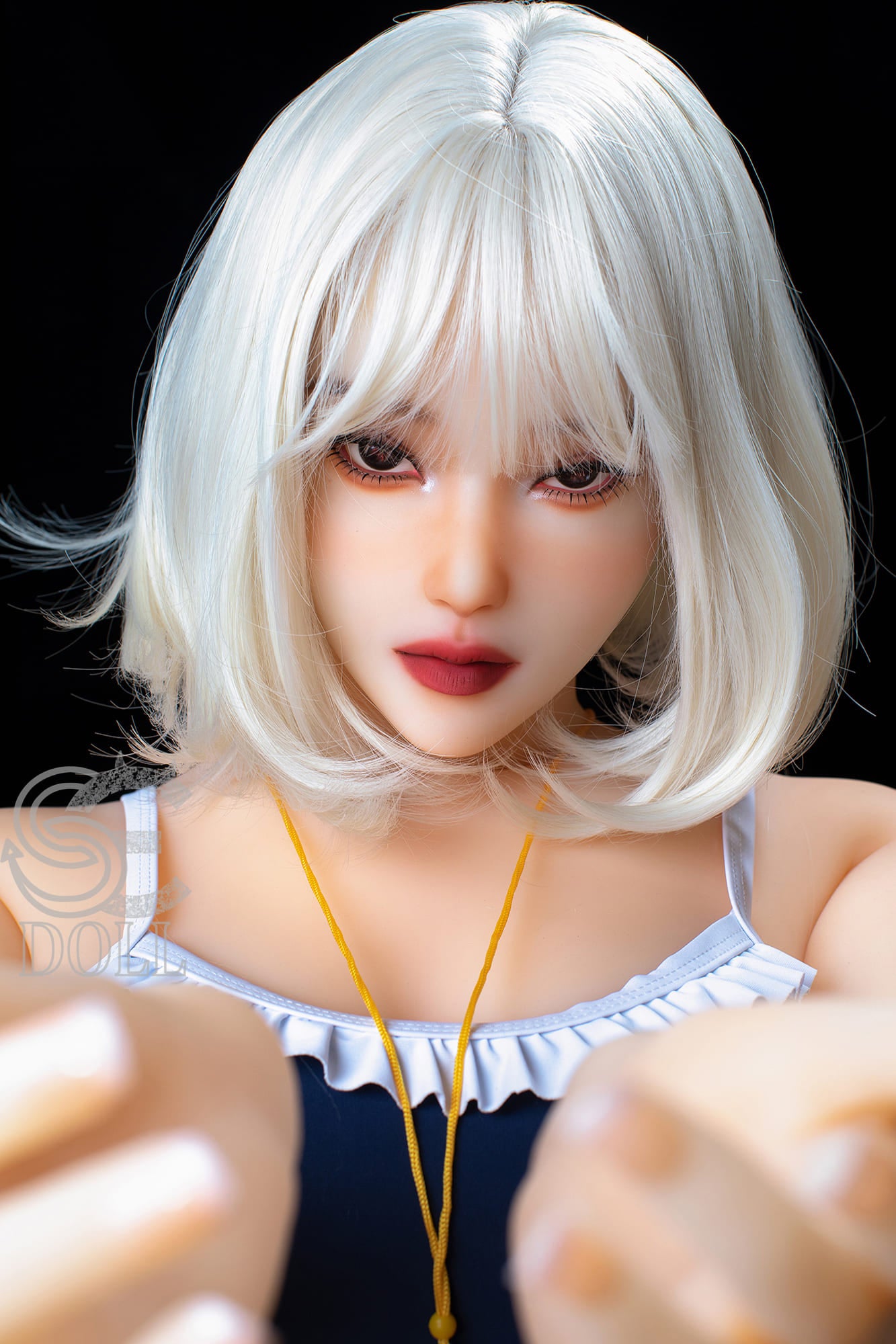 cosplay blonde sex doll with cute pretty face