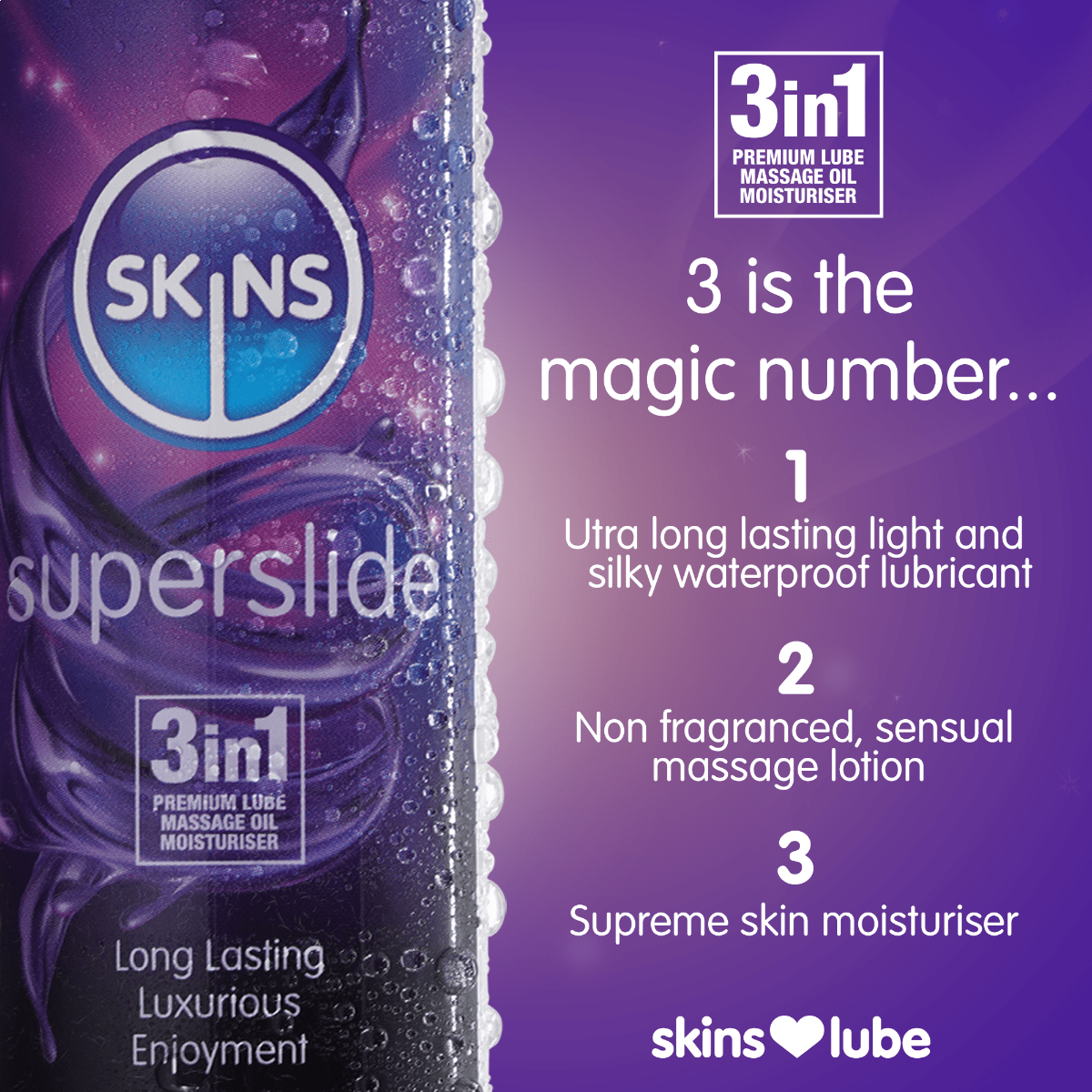 Skins - Super Slide Silicone Based Lubricant (130ml)