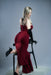 Zelex Silicone Curvy blonde Sex Doll red dress