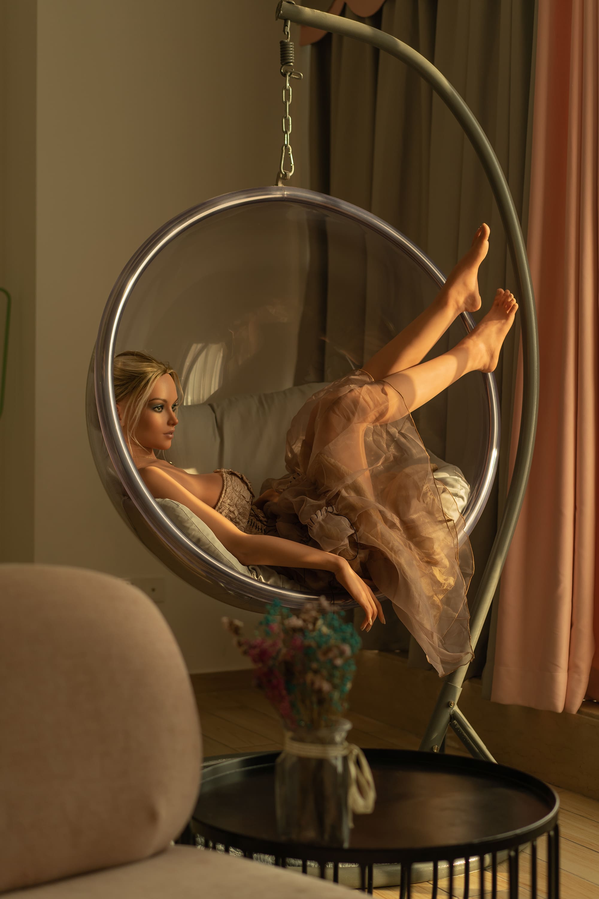 Zelex beautiful realistic silicone sex doll 